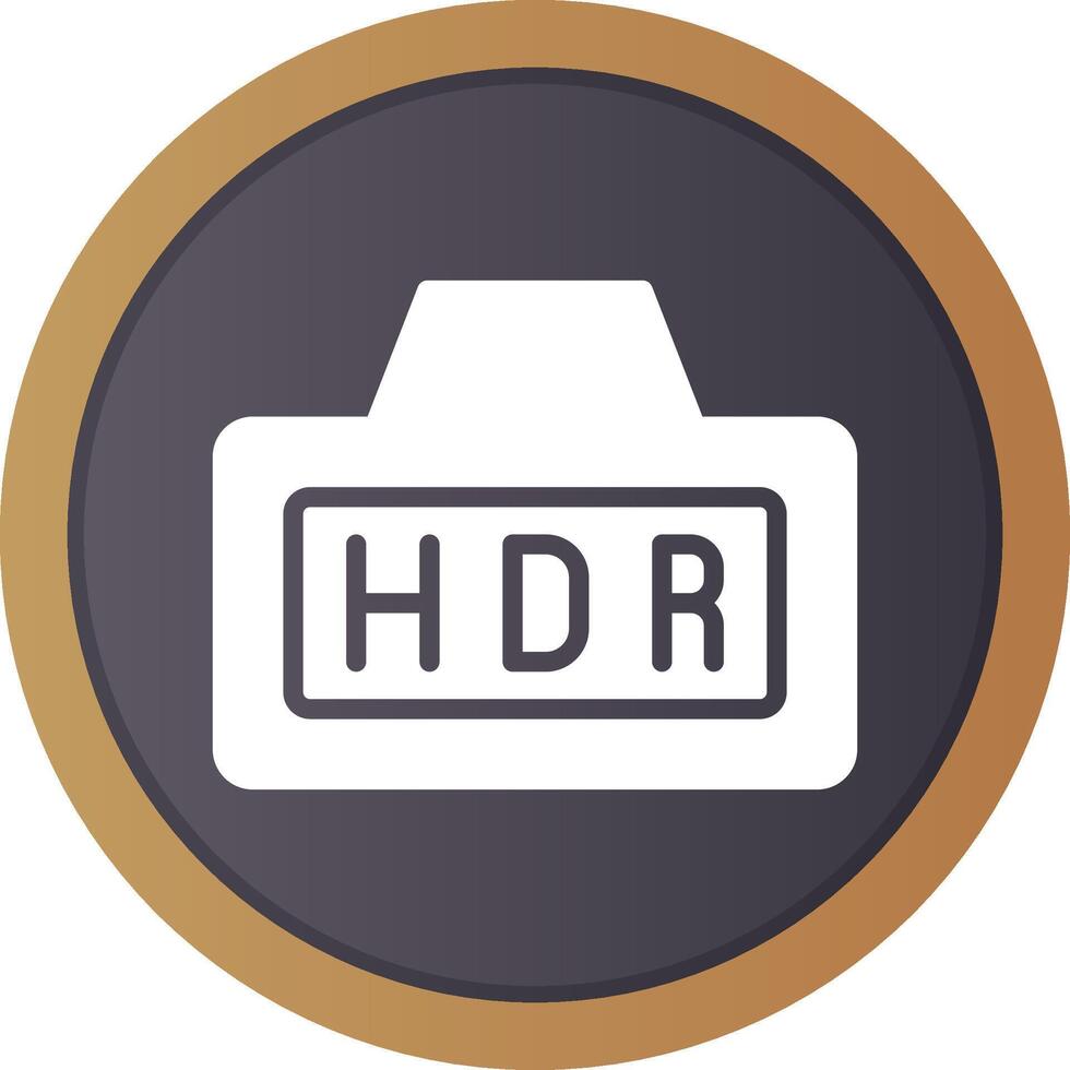 Hdr Creative Icon Design vector