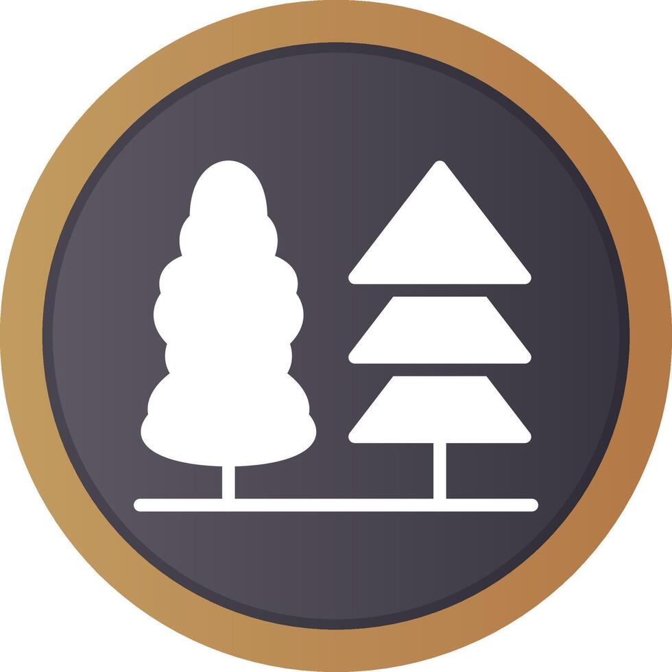 diseño de icono creativo de bosque vector