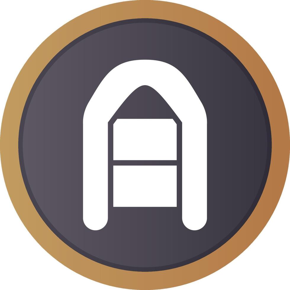 Inflatable Boat Creative Icon Design vector