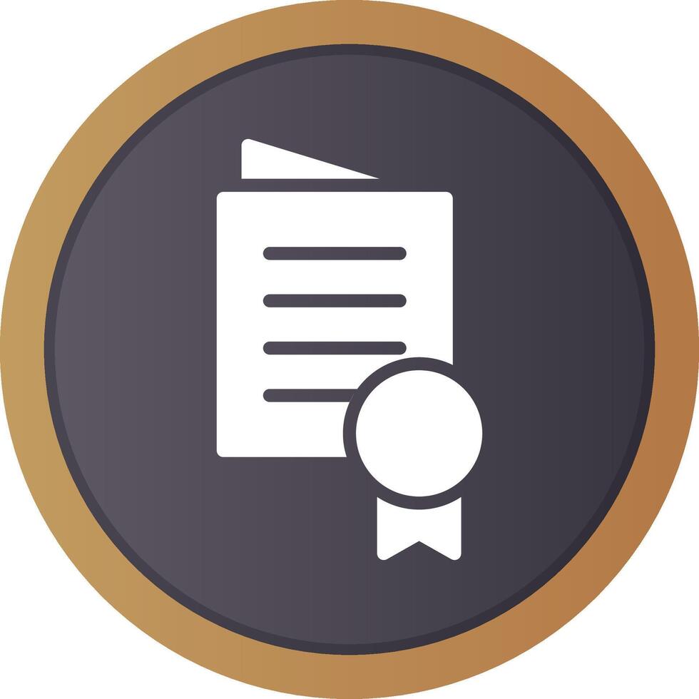 Certificate Creative Icon Design vector