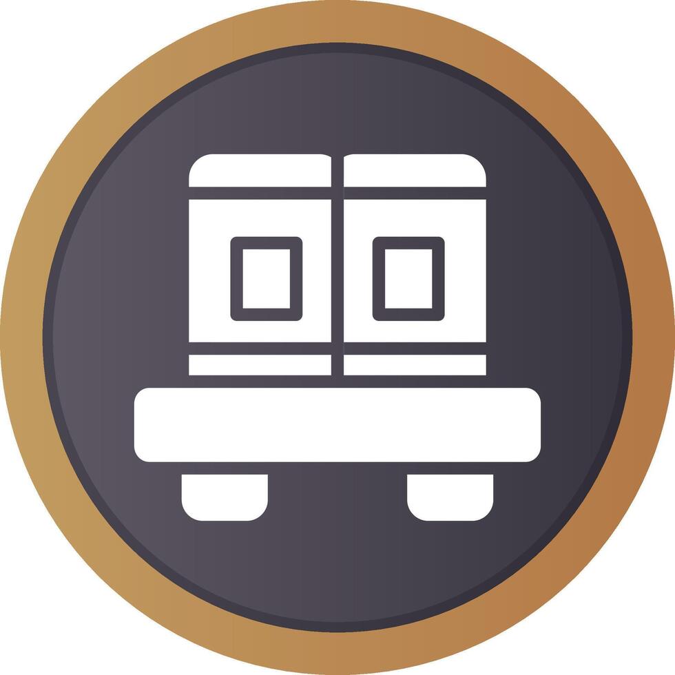 Book Shelf Creative Icon Design vector