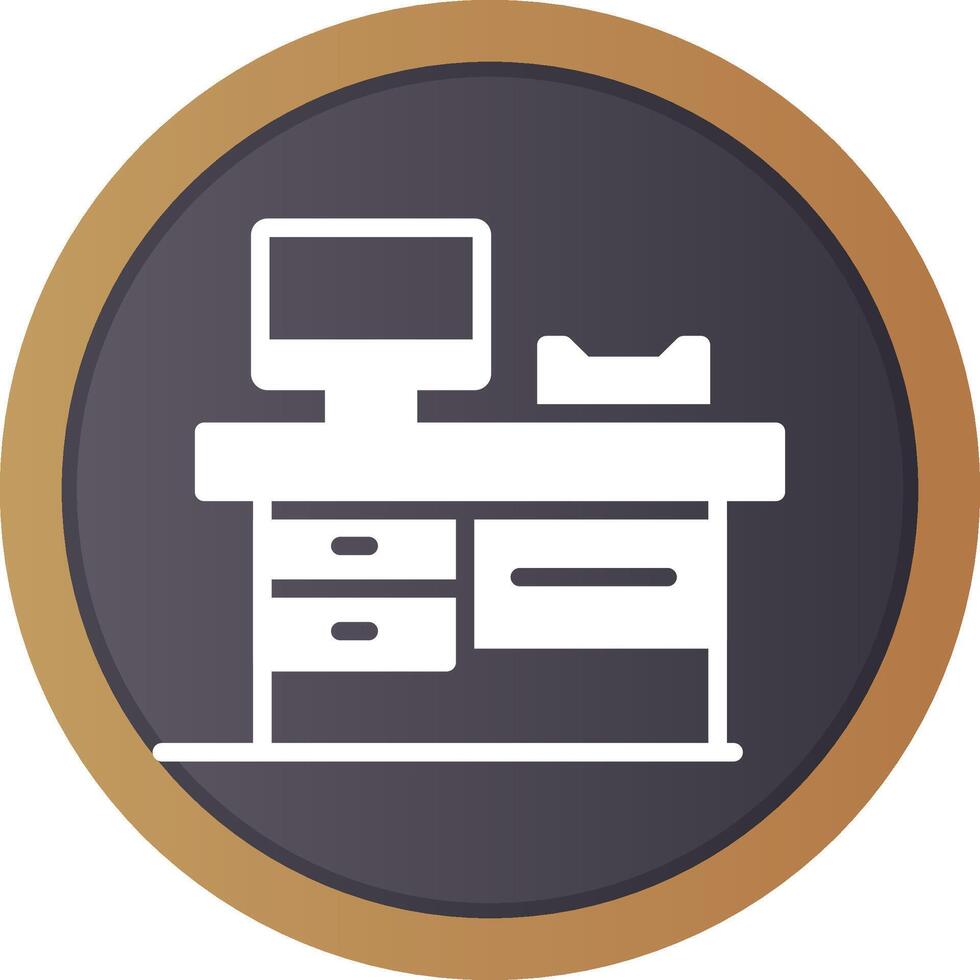 Work Table Creative Icon Design vector