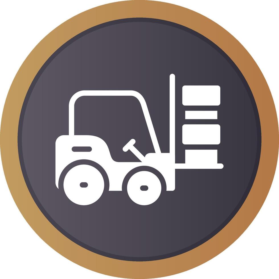 Forklift Creative Icon Design vector