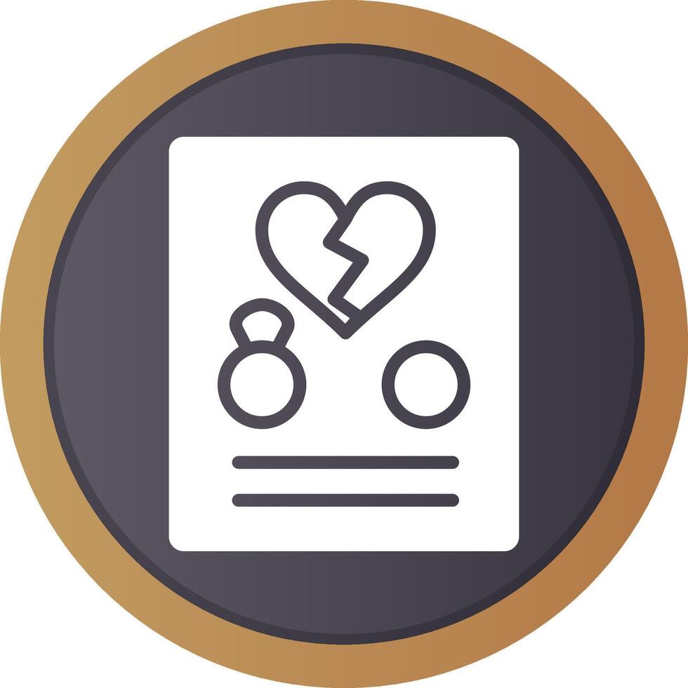 Divorce Creative Icon Design vector