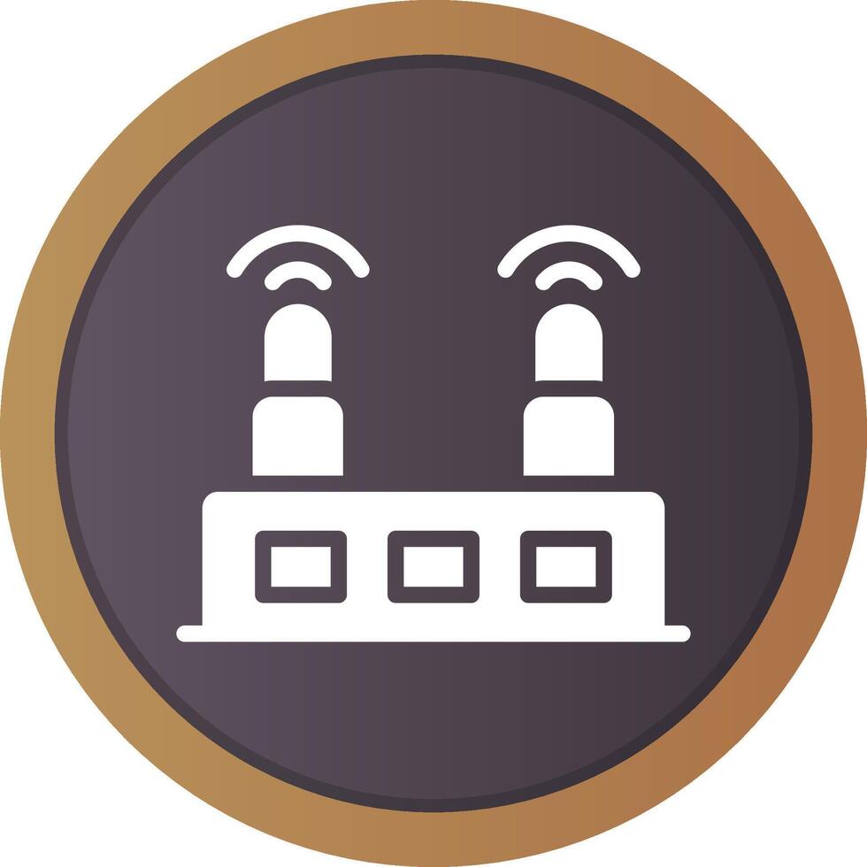 diseño de icono creativo de enrutador wifi vector