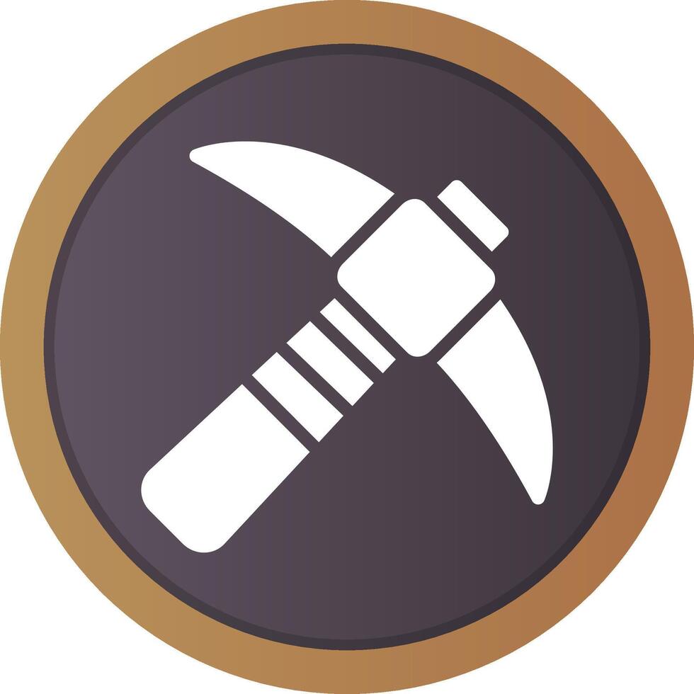 Pickaxe Creative Icon Design vector