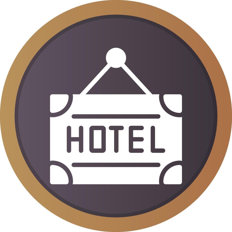 diseño de icono creativo de hotel vector