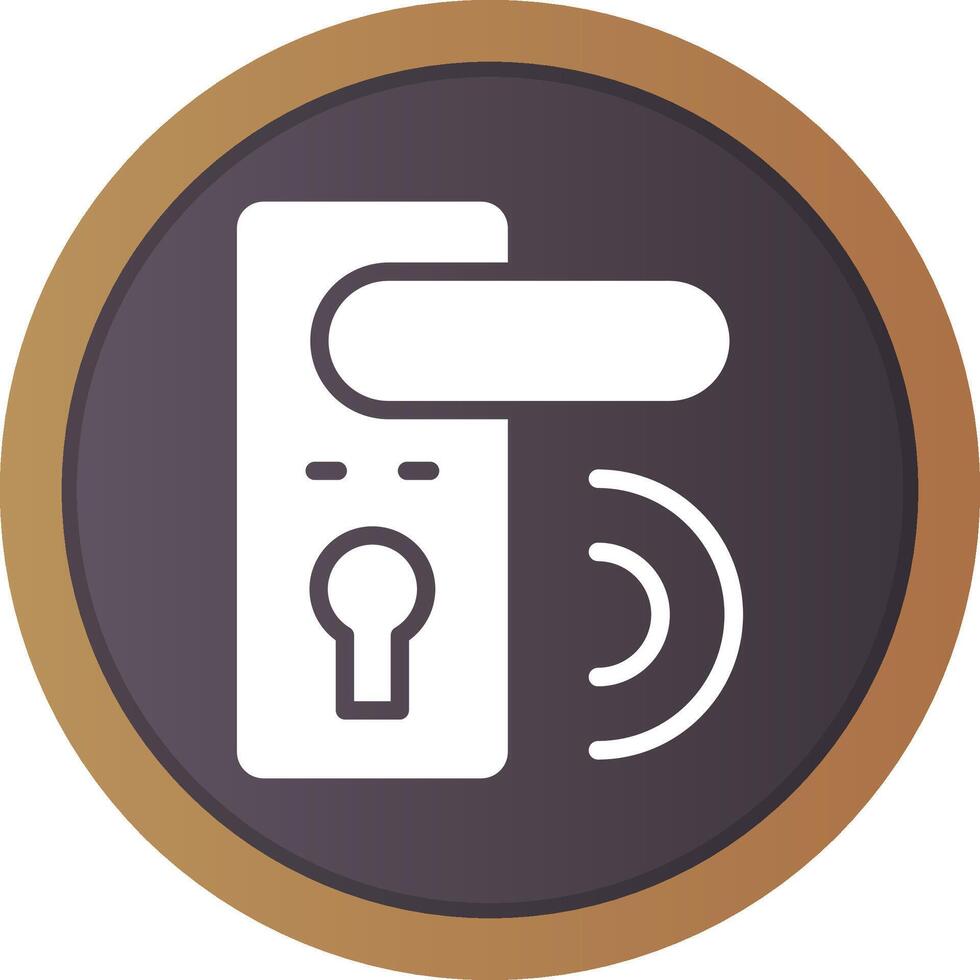 Door Lock Creative Icon Design vector