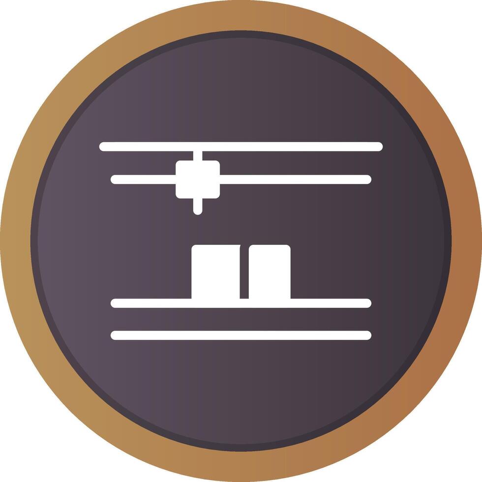 3D Printing Creative Icon Design vector