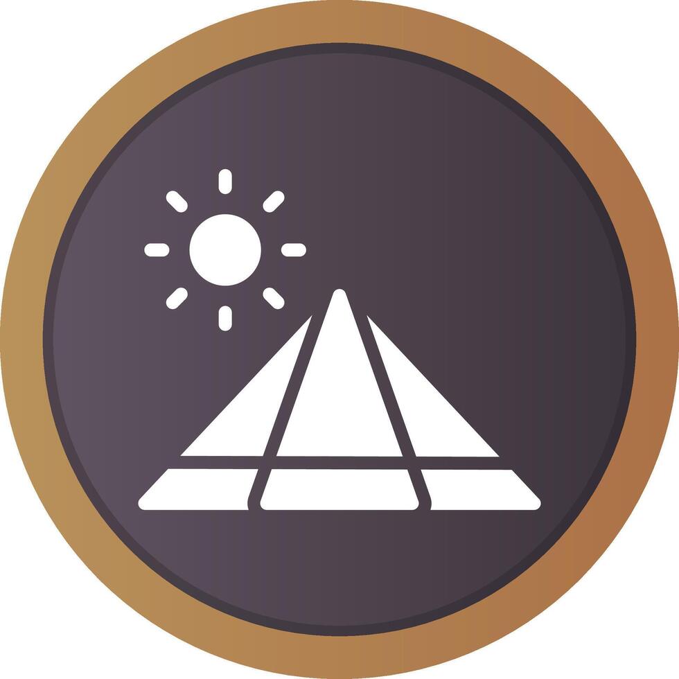 Pyramid Creative Icon Design vector