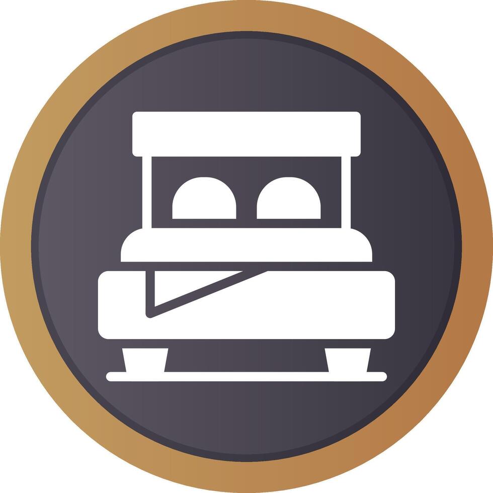 Bed Creative Icon Design vector