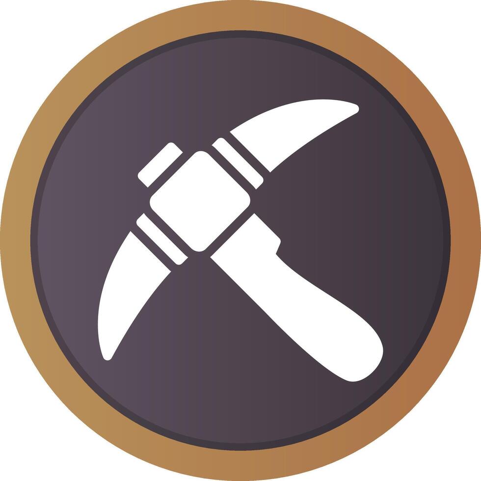 Pickaxe Creative Icon Design vector