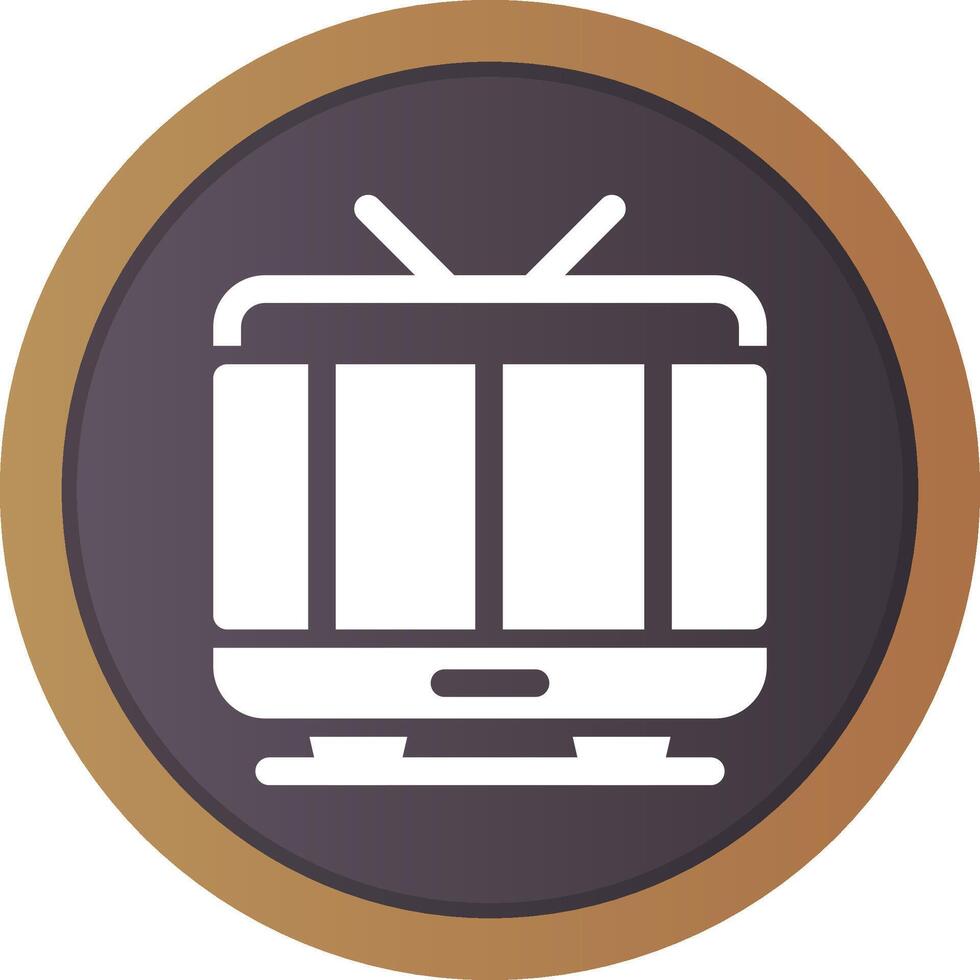 Tv Creative Icon Design vector