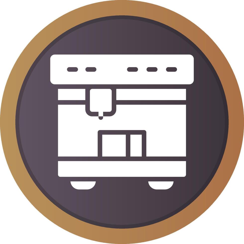3D Printing Creative Icon Design vector
