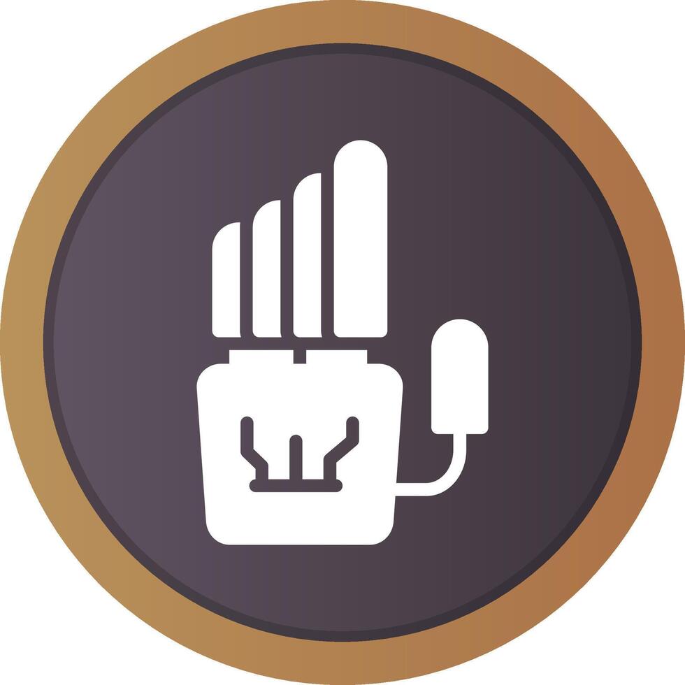 Robot Hand Creative Icon Design vector