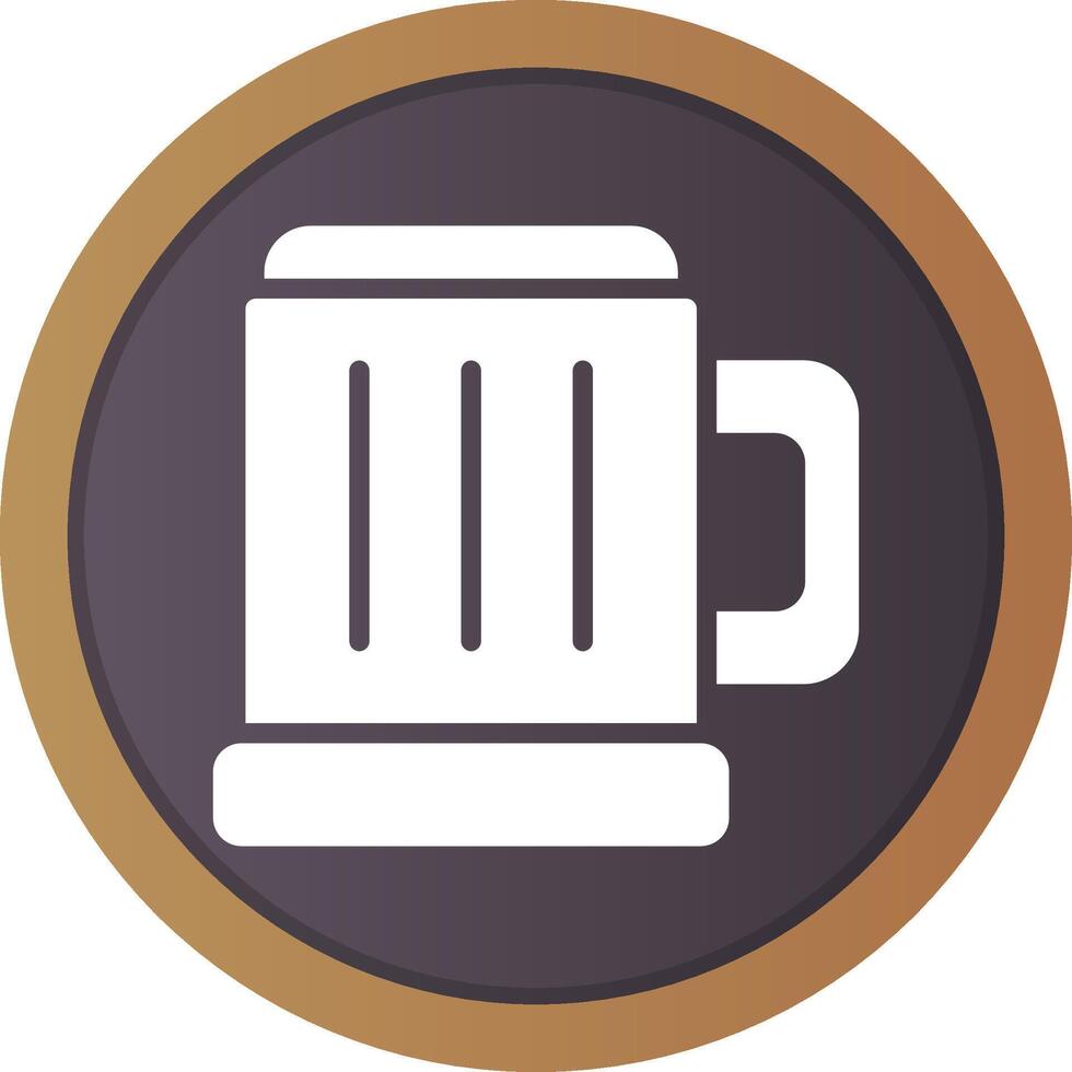 Pint Of Beer Creative Icon Design vector