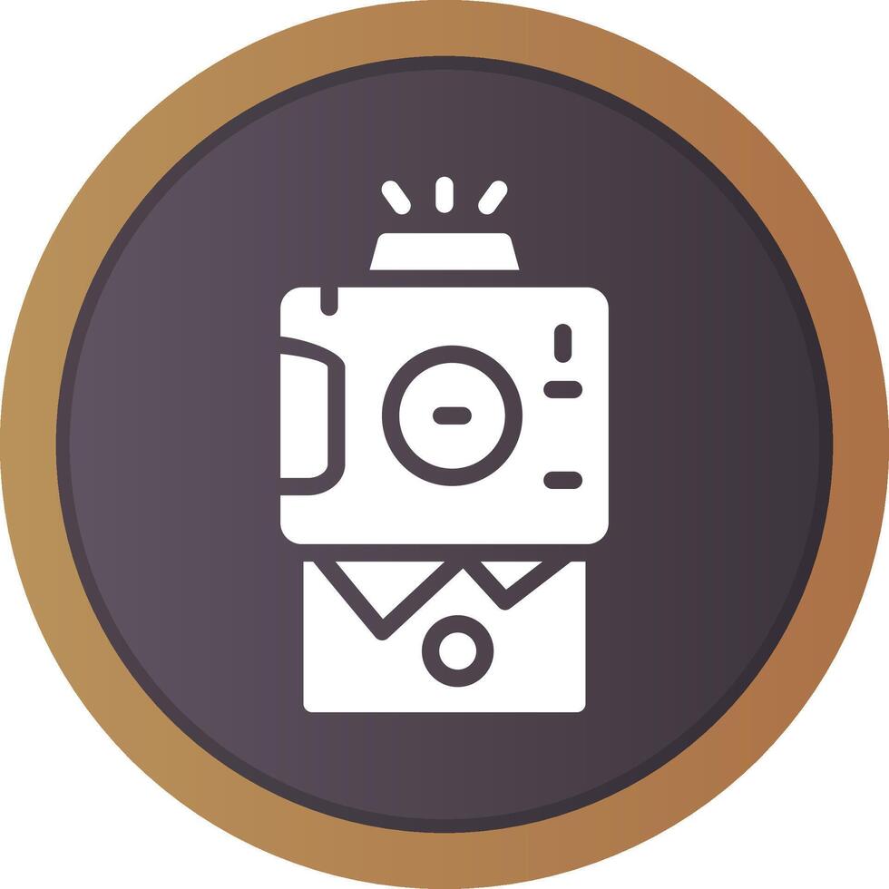 Instant Camera Creative Icon Design vector