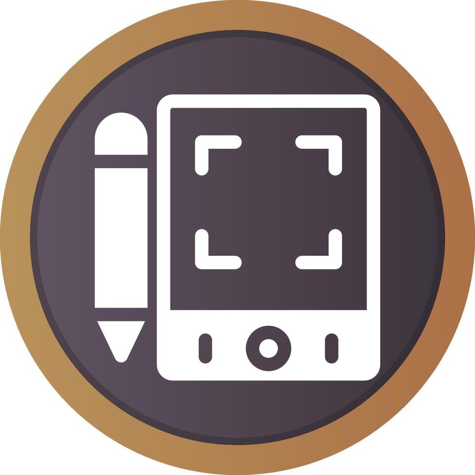 Pen Tablet Creative Icon Design vector