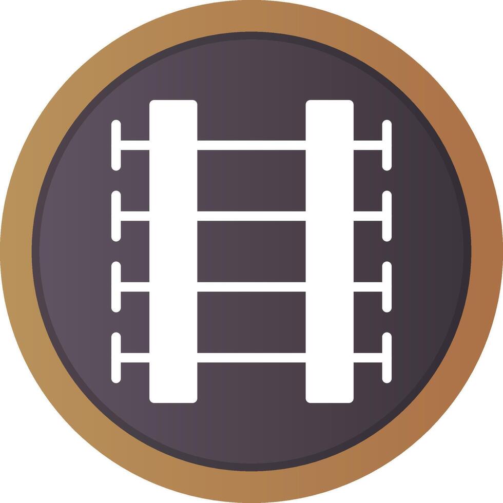 Train Tracks Creative Icon Design vector