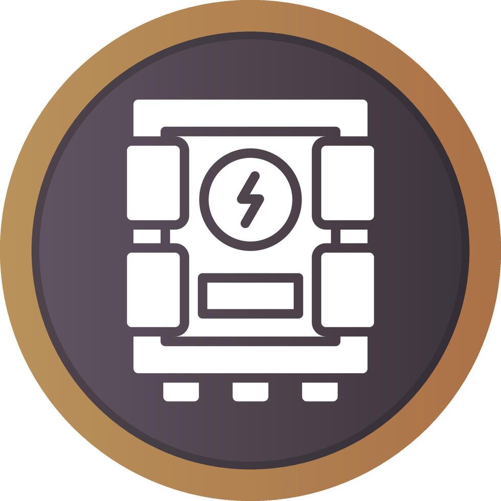 diseño de icono creativo de panel eléctrico vector