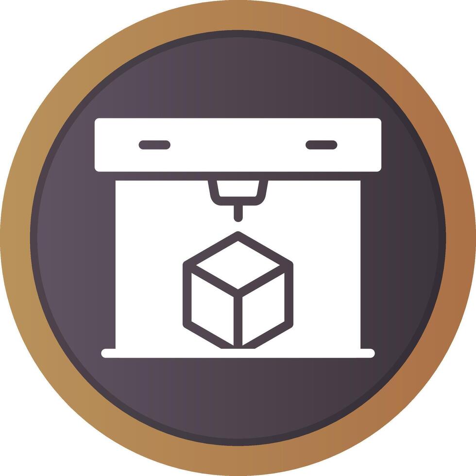 3D Printing Creative Icon Design vector