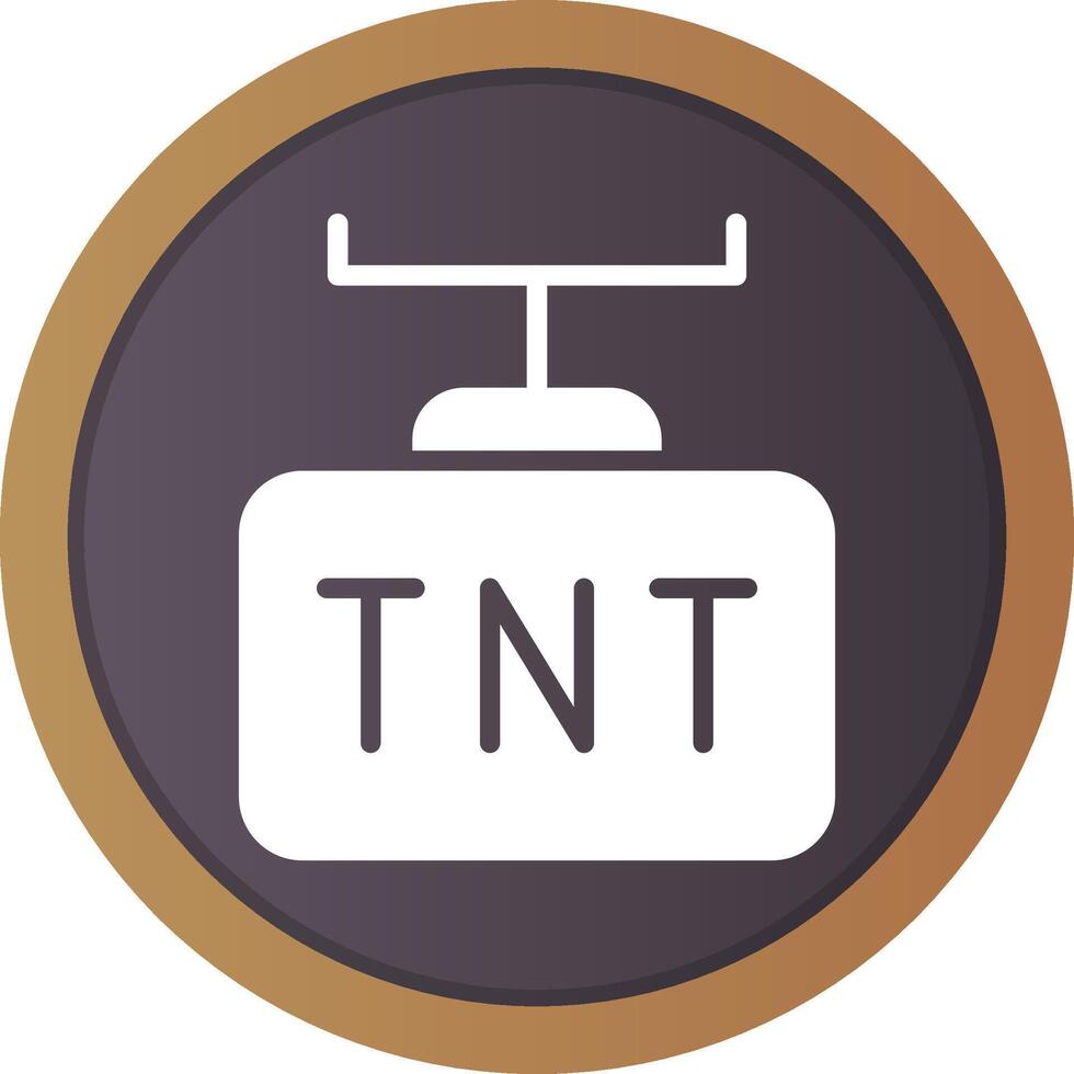 diseño de icono creativo tnt vector