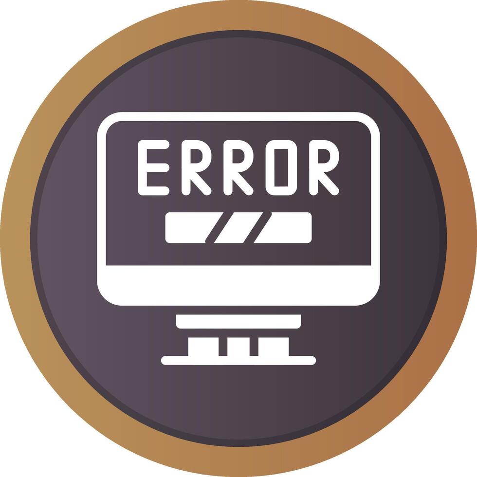 Error Creative Icon Design vector