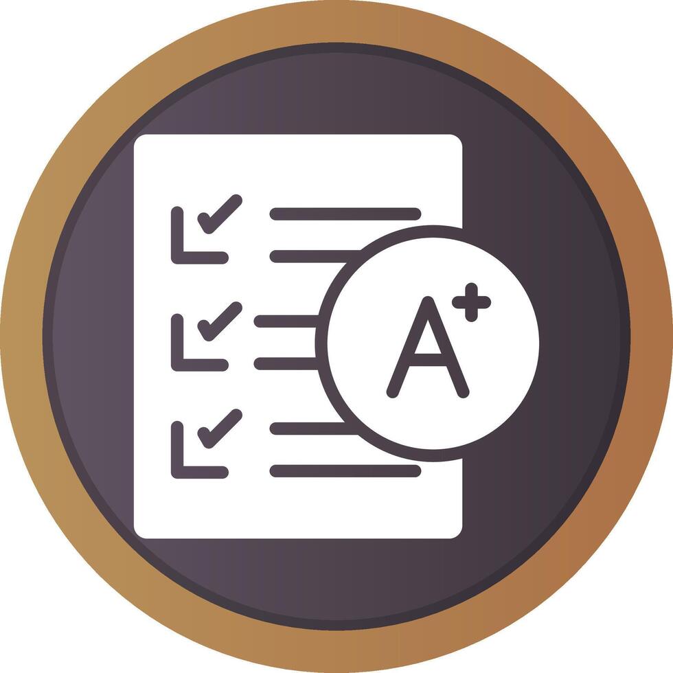 Grades Creative Icon Design vector