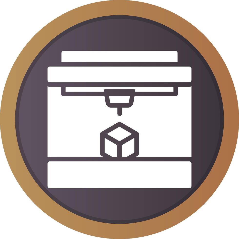 3D Printing Creative Icon Design vector