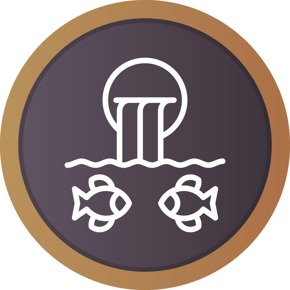 River Fishing Creative Icon Design vector