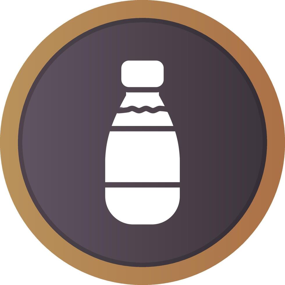 Milk Bottle Creative Icon Design vector