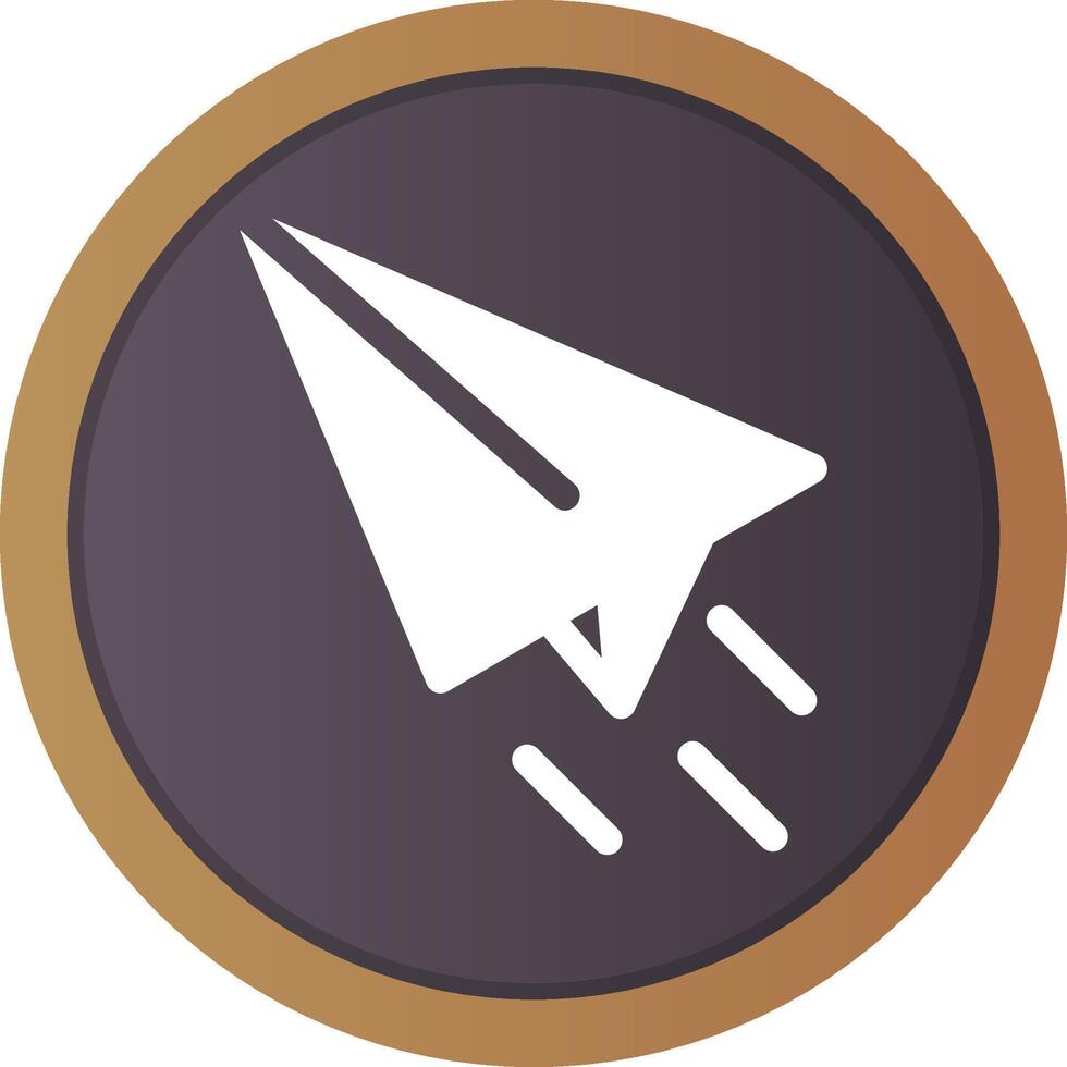 Paper Plane Creative Icon Design vector