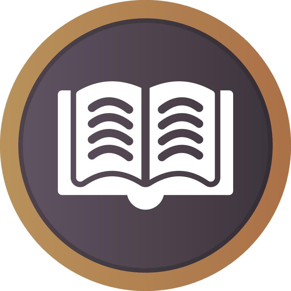 diseño de icono creativo de libro abierto vector