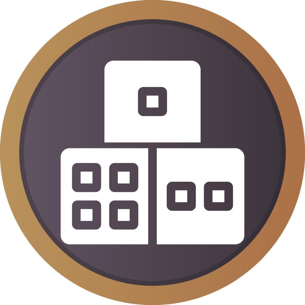 Dice Creative Icon Design vector
