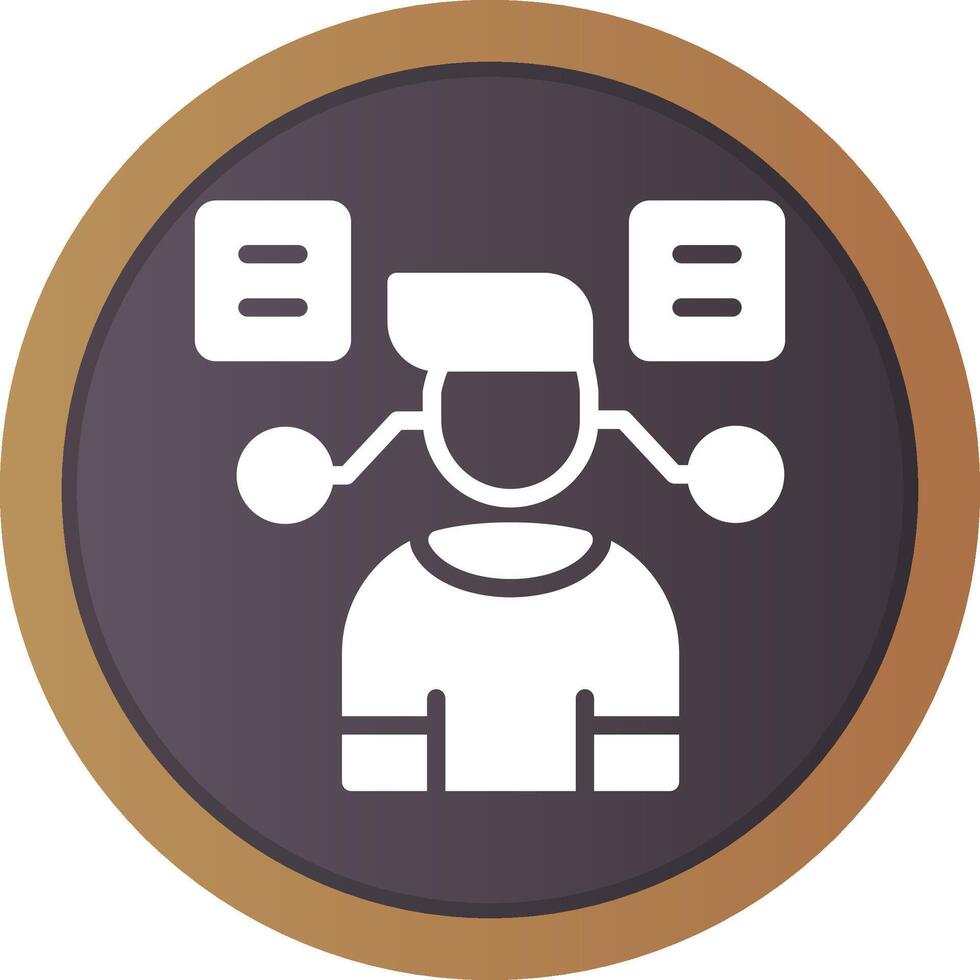 User Predictions Creative Icon Design vector