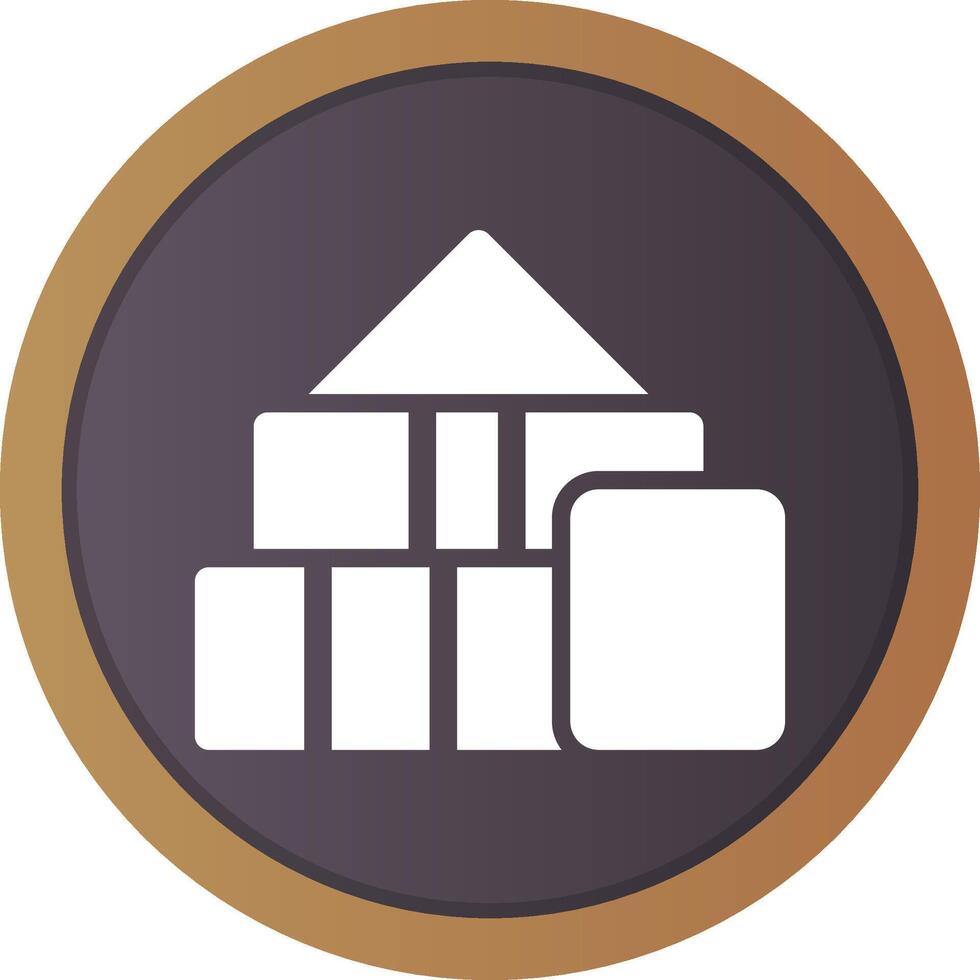 Blocks Creative Icon Design vector