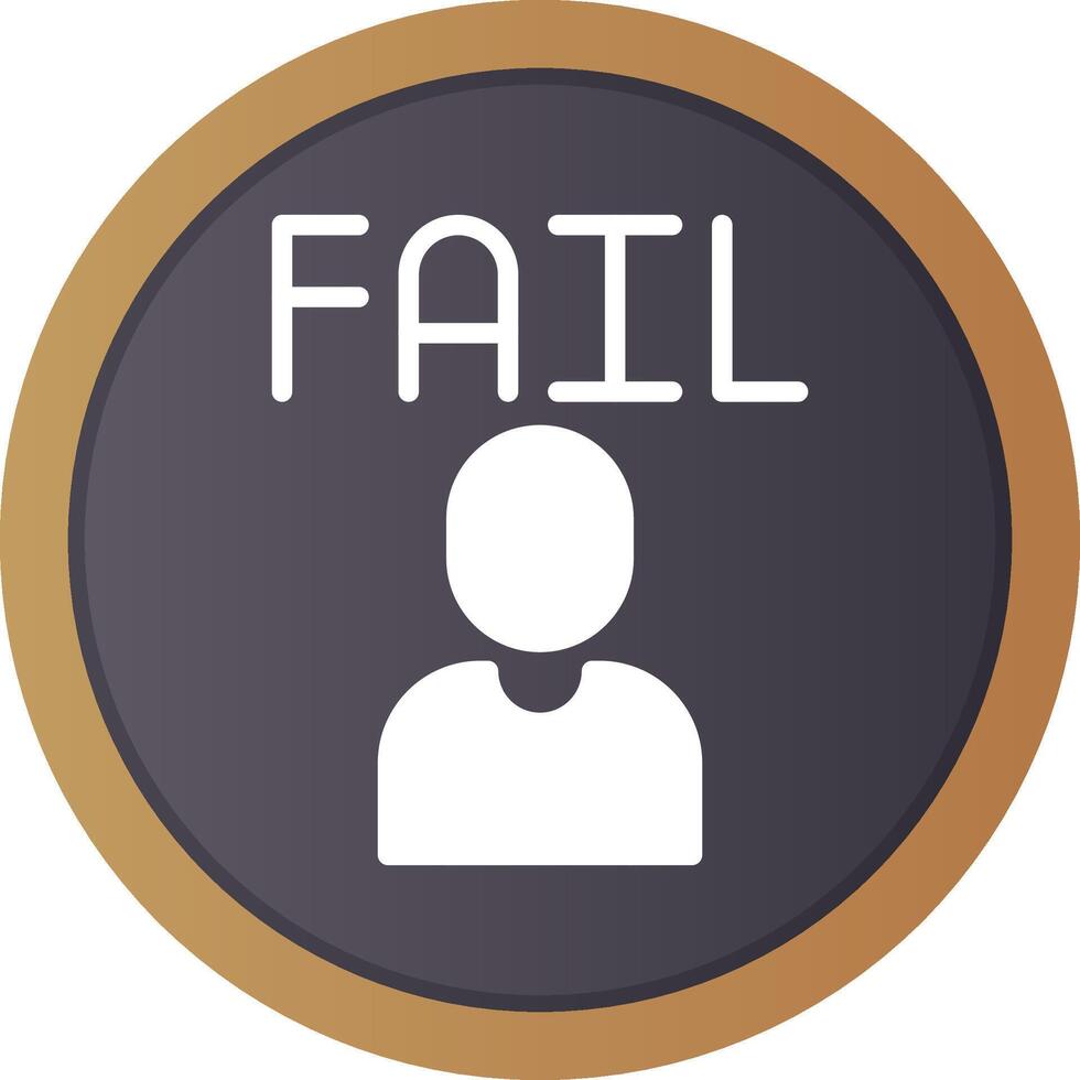 Fail Creative Icon Design vector