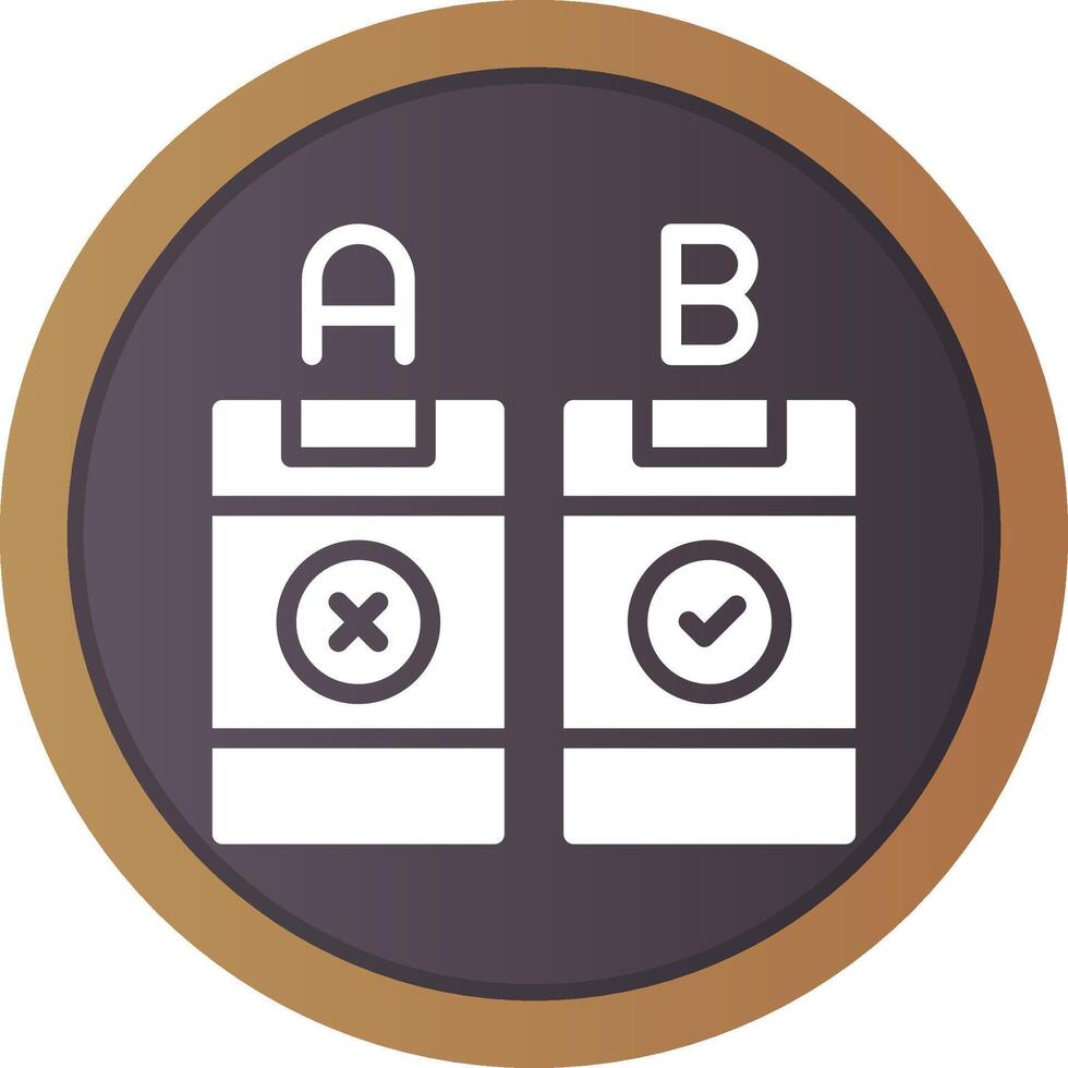 AB Testing Creative Icon Design vector