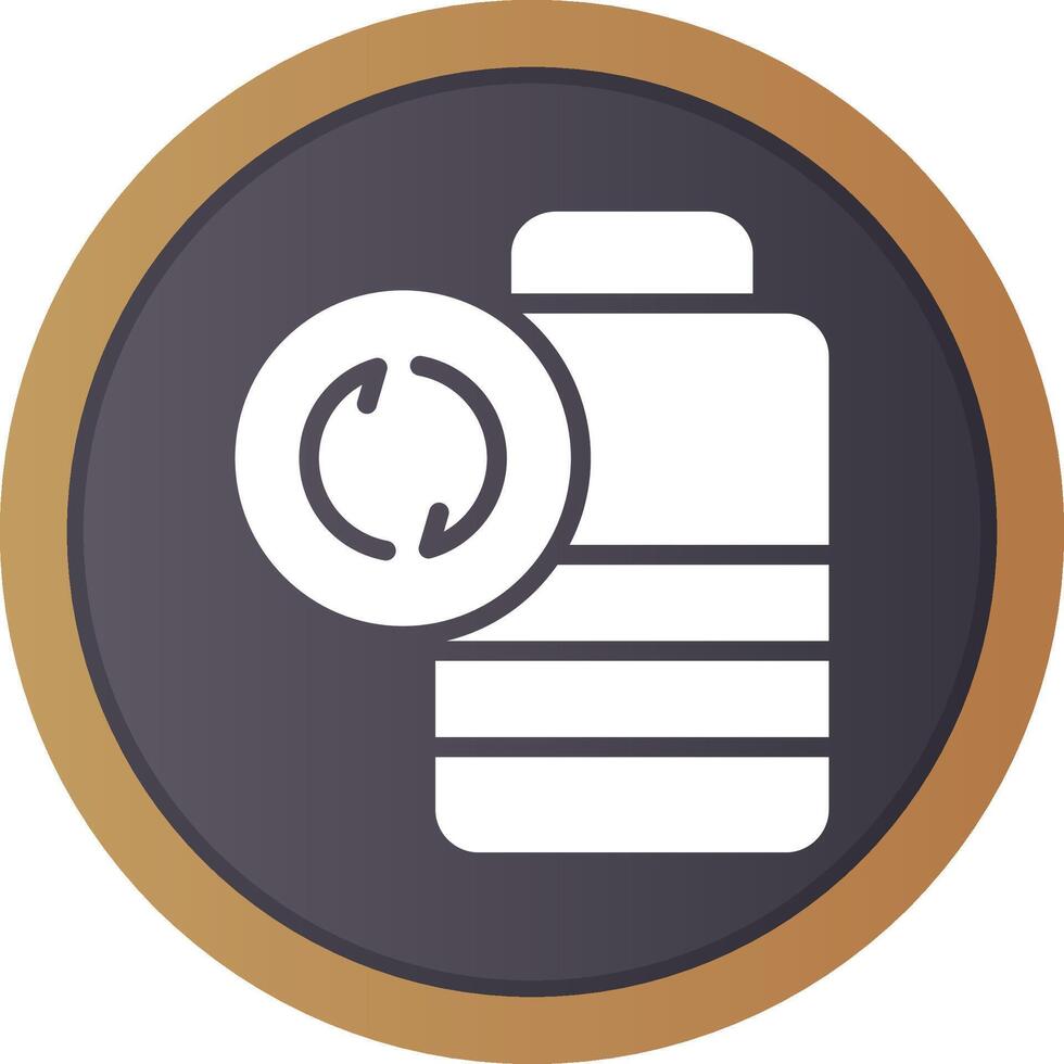 Battery Recyclings Creative Icon Design vector