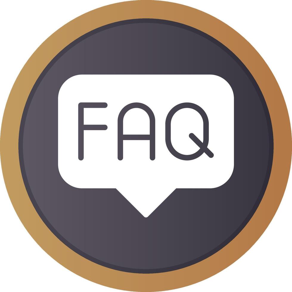 FAQ Creative Icon Design vector