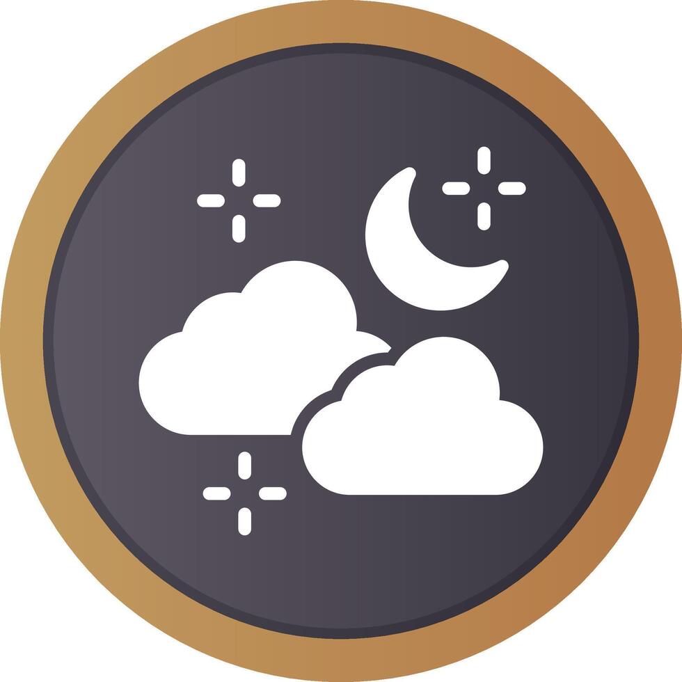 Cloudy Weather Creative Icon Design vector