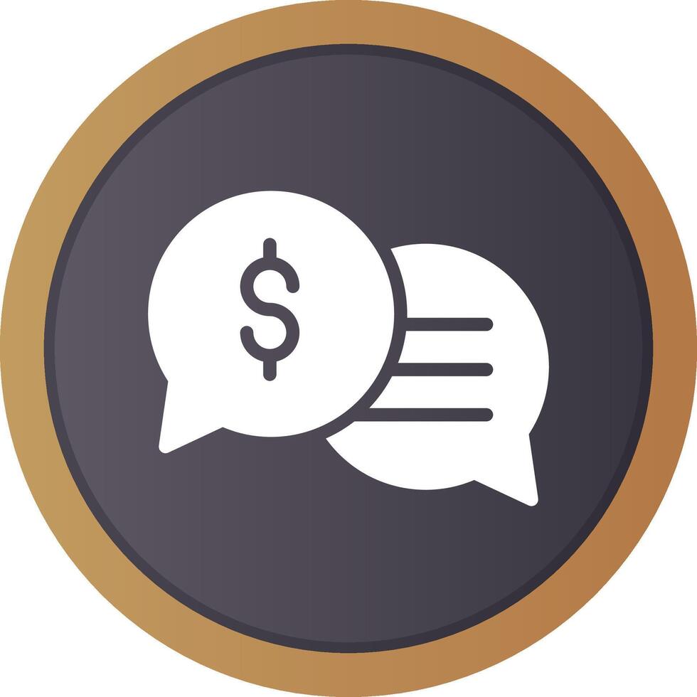 Business Dialog Creative Icon Design vector