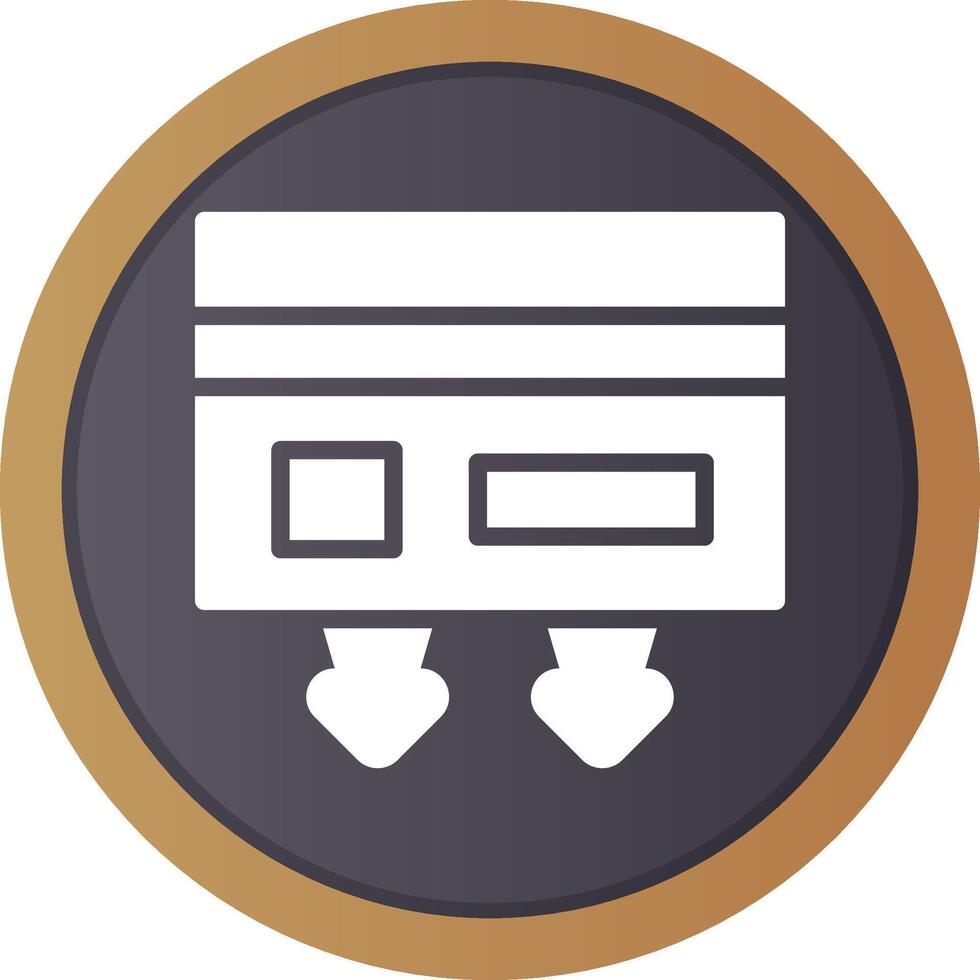 Cash Withdrawal Creative Icon Design vector