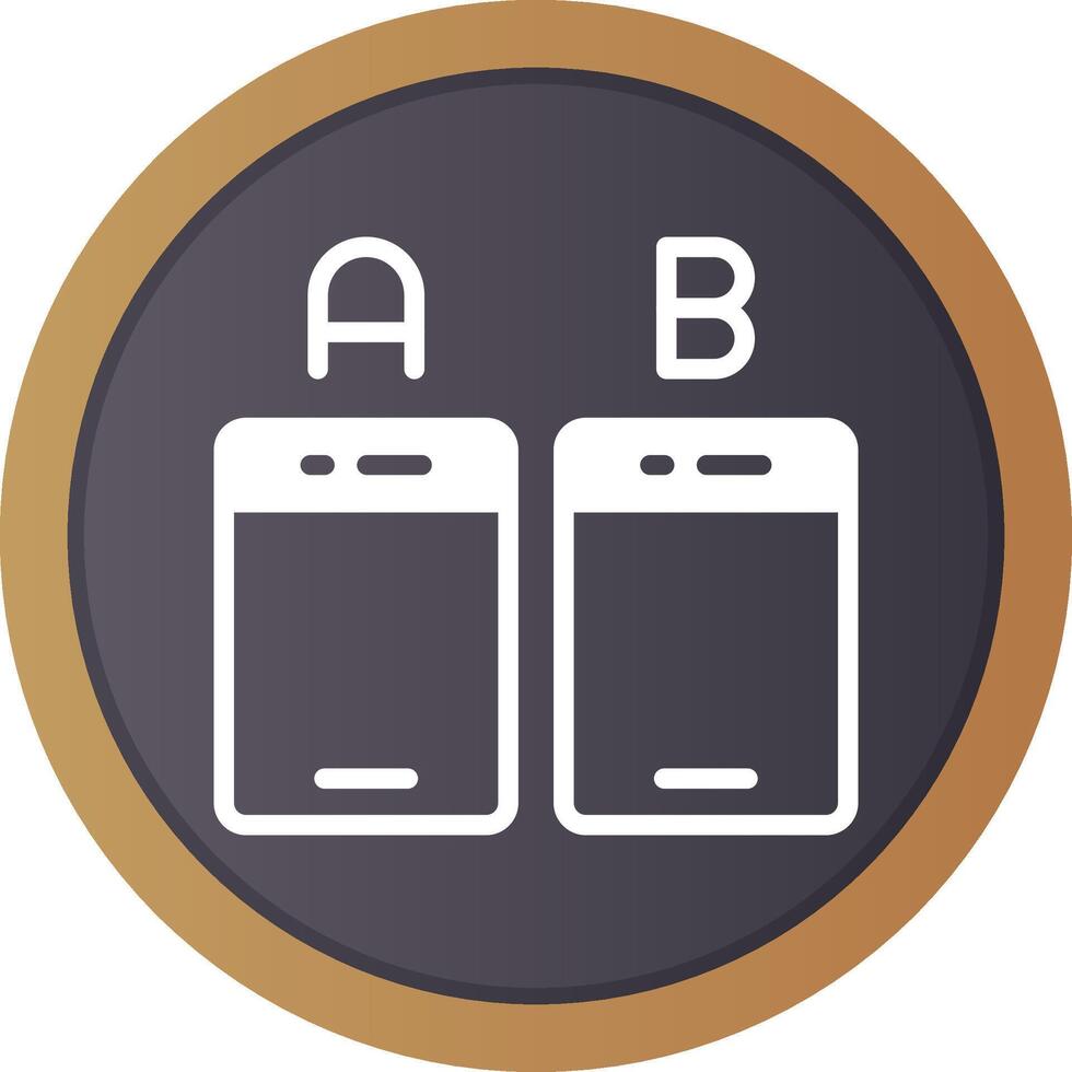 Ab Testing Creative Icon Design vector