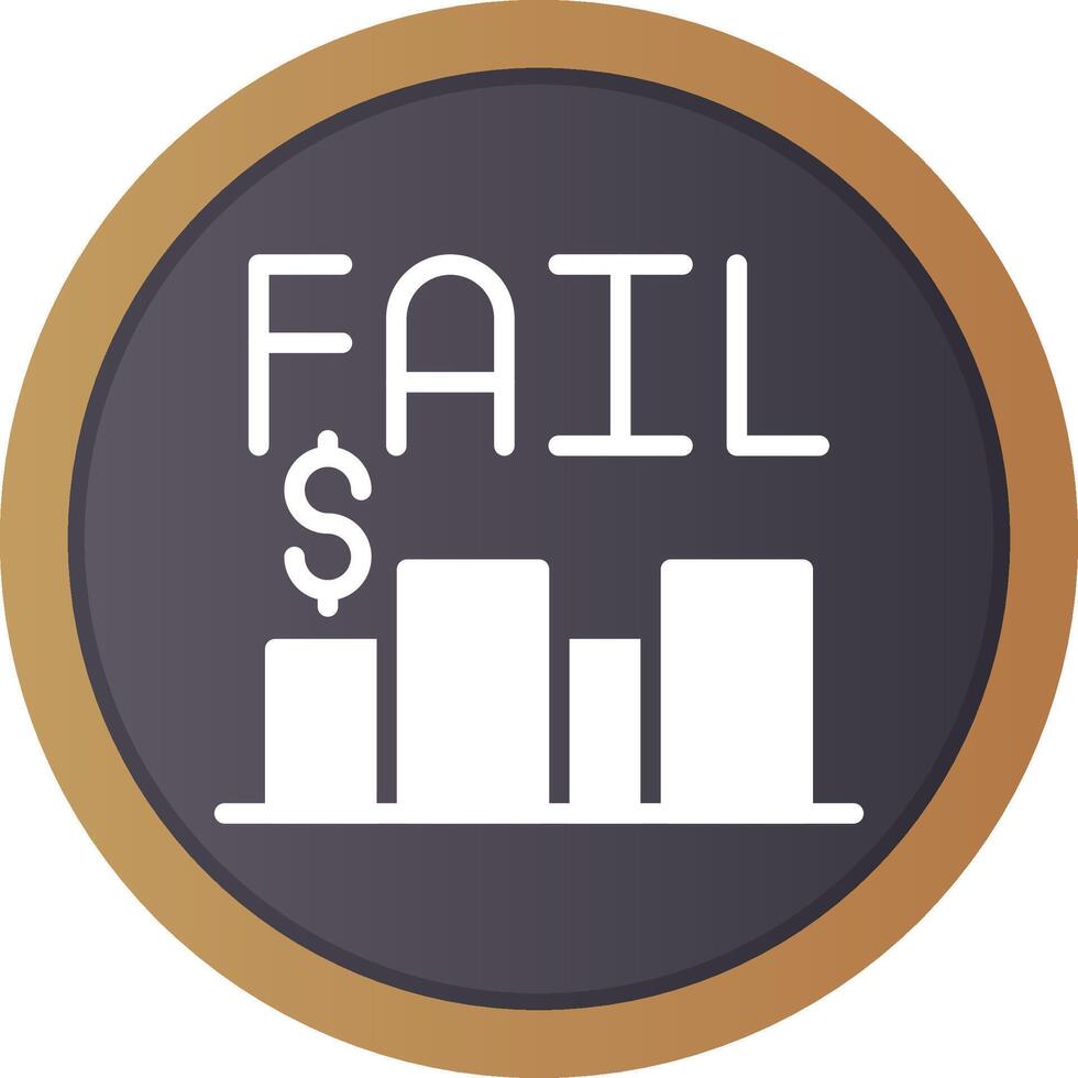 Business Fail Creative Icon Design vector