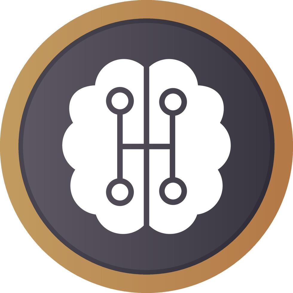 Humanoid Robot Creative Icon Design vector