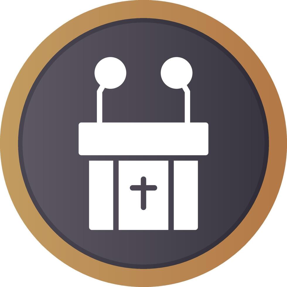 Pulpit Creative Icon Design vector