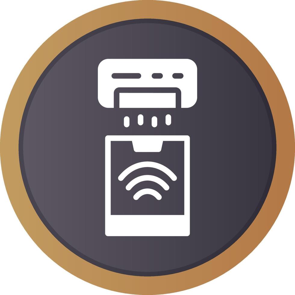 Smart Cooler Creative Icon Design vector