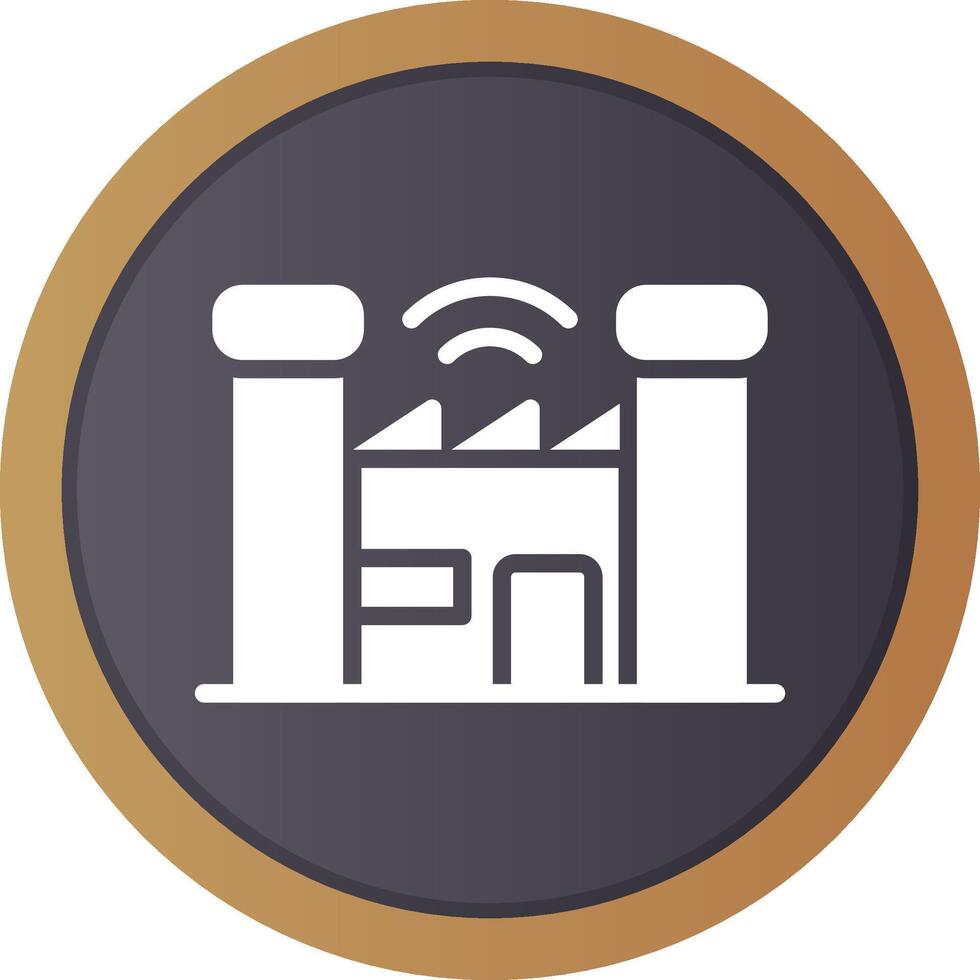 Smart Factory Creative Icon Design vector