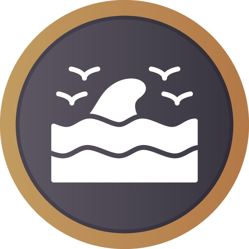 Sea Wave Creative Icon Design vector